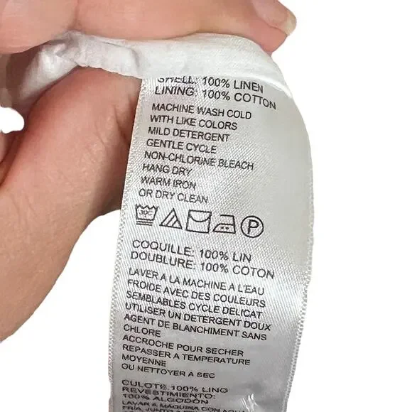 Tommy Bahama Linen Sleeveless fully lined Shift Dress Striped Pink size small - Picture 7 of 9